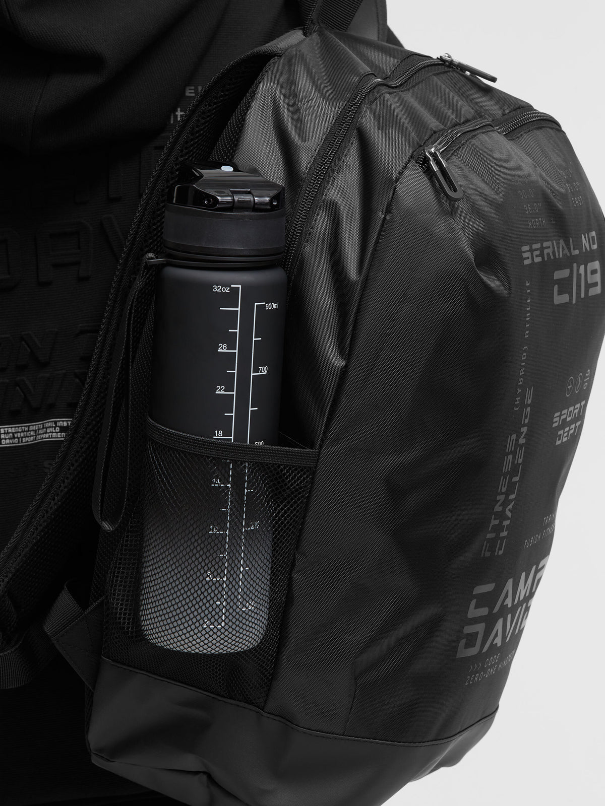 Rucksack mit Logo Artwork black - 3