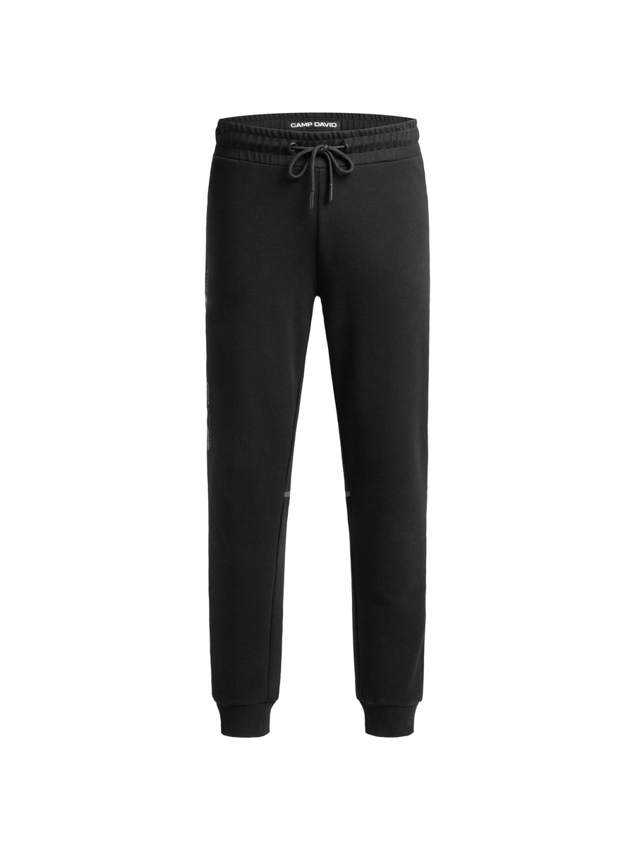 Joggpants aus Interlock-Pikee mit Artworks black