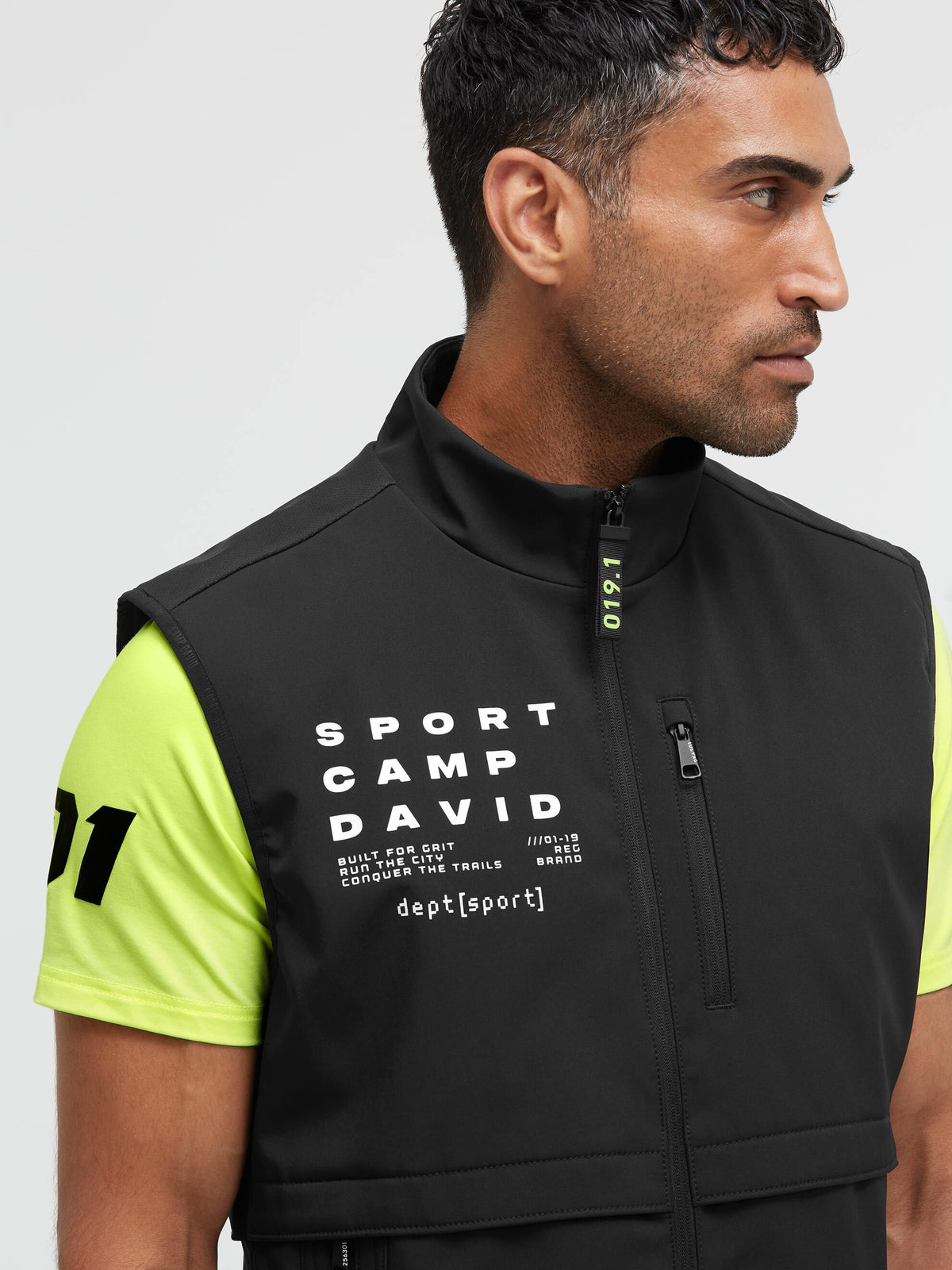 Outdoor-Weste aus Softshell mit Artworks black