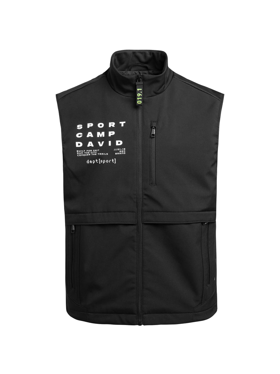 Outdoor-Weste aus Softshell mit Artworks black