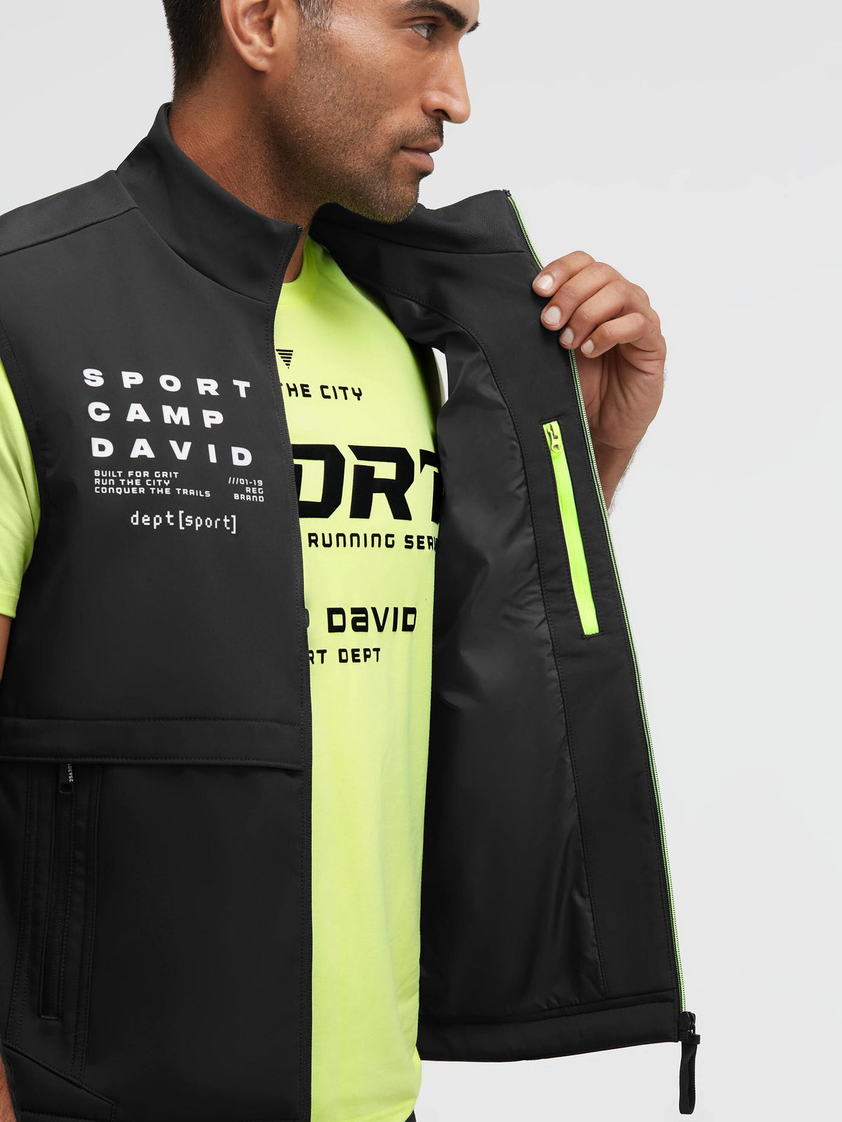 Outdoor-Weste aus Softshell mit Artworks black