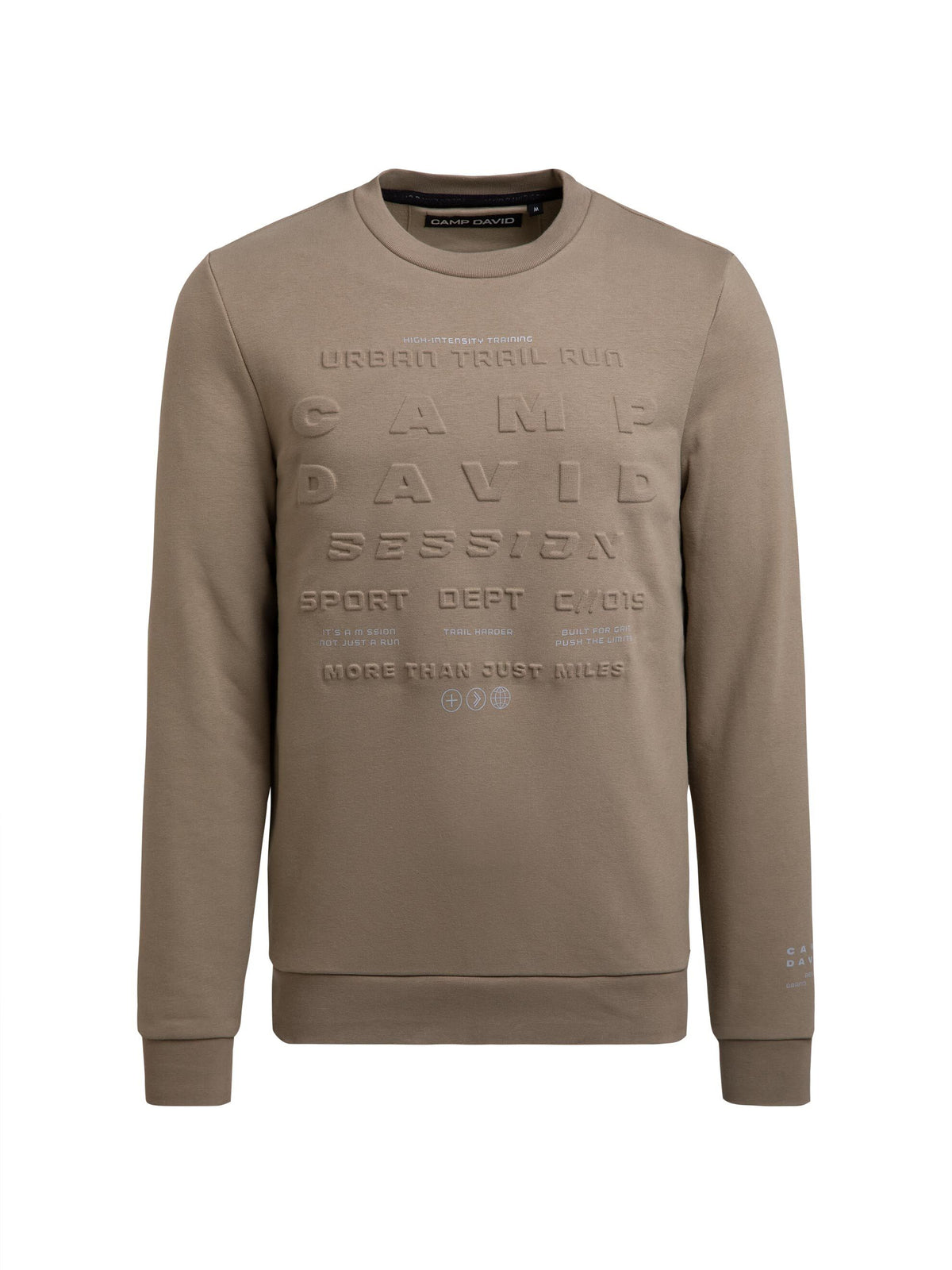 Sweatshirt mit Prägedruck shadow beige