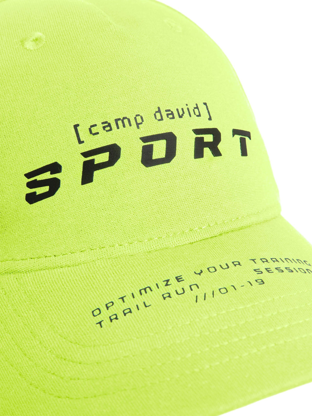 Cap aus Interlock mit Label Print neon yellow - 4