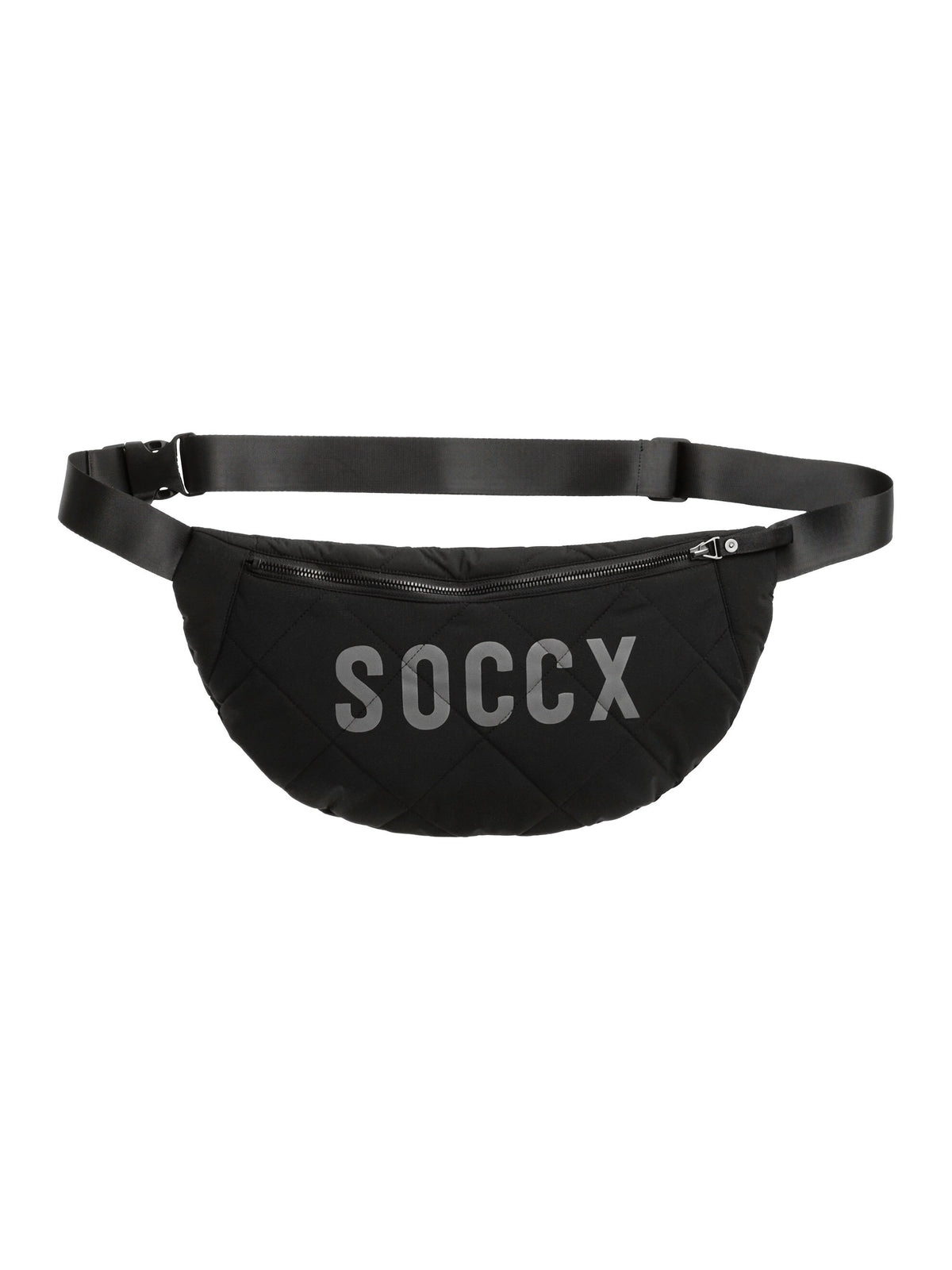 Gesteppte Umhängetasche mit Logo Print black - 1