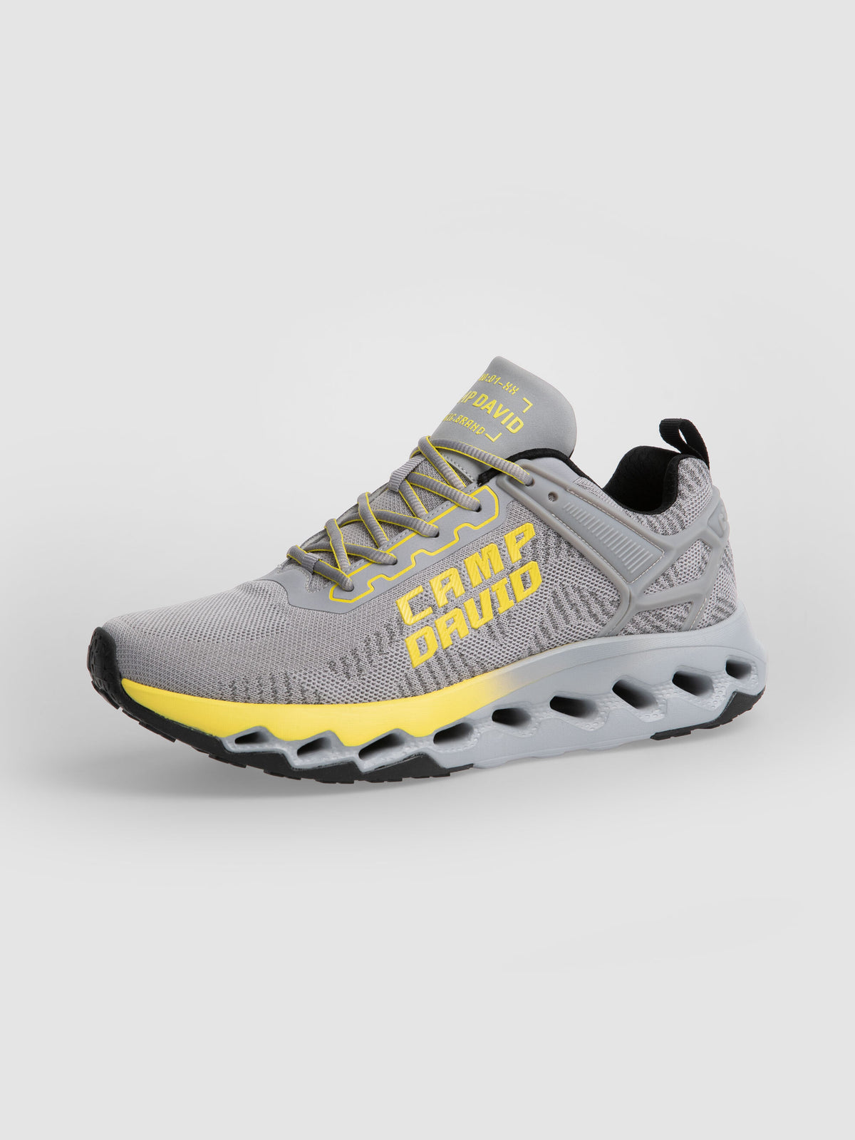 Power Running Sneaker mit Strick-Struktur grey melange