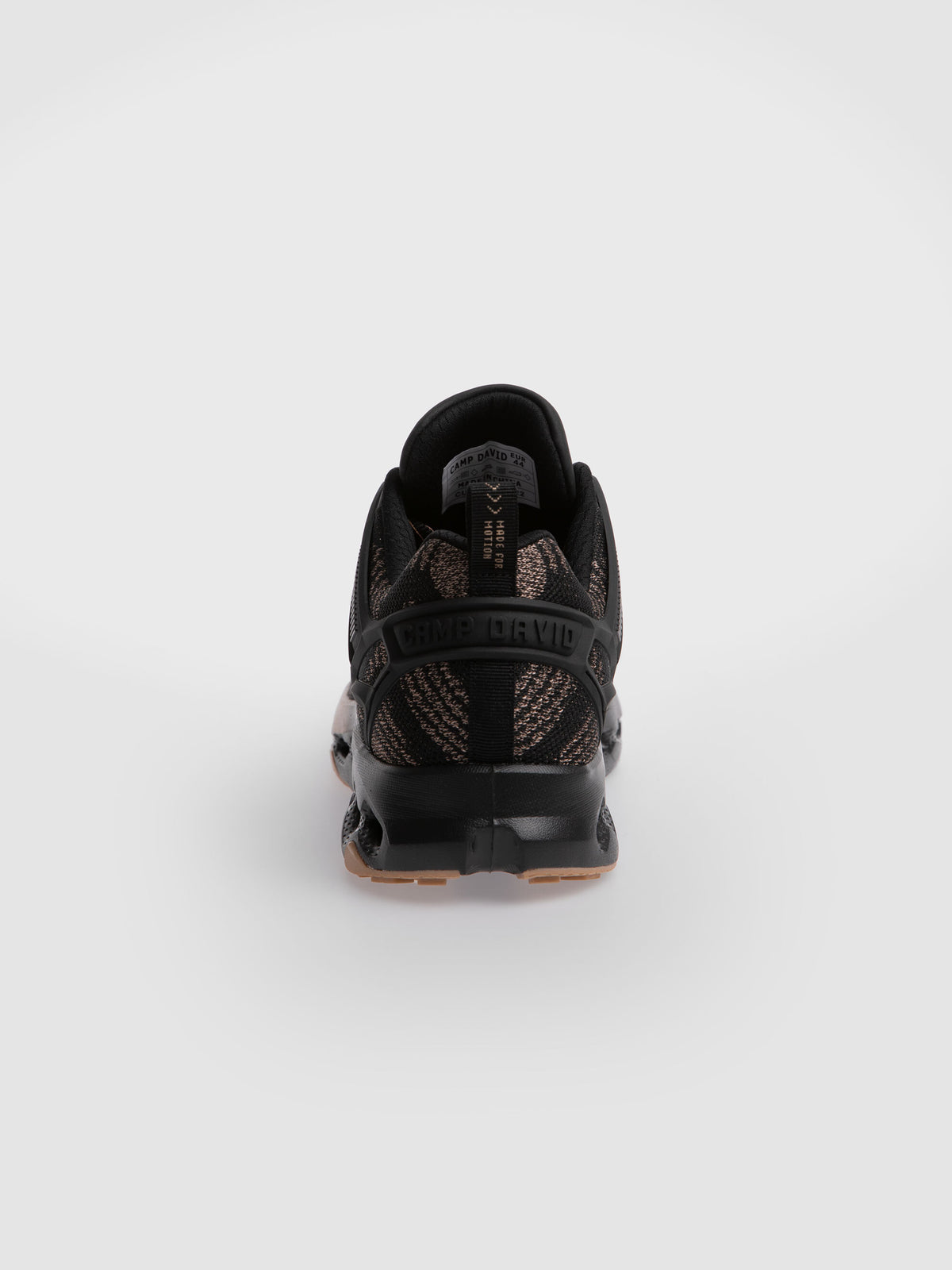 Power Running Sneaker mit Strick-Struktur bronze black