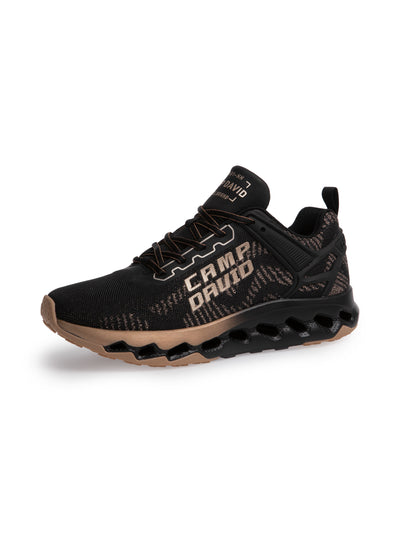 Power Running Sneaker mit Strick-Struktur bronze black