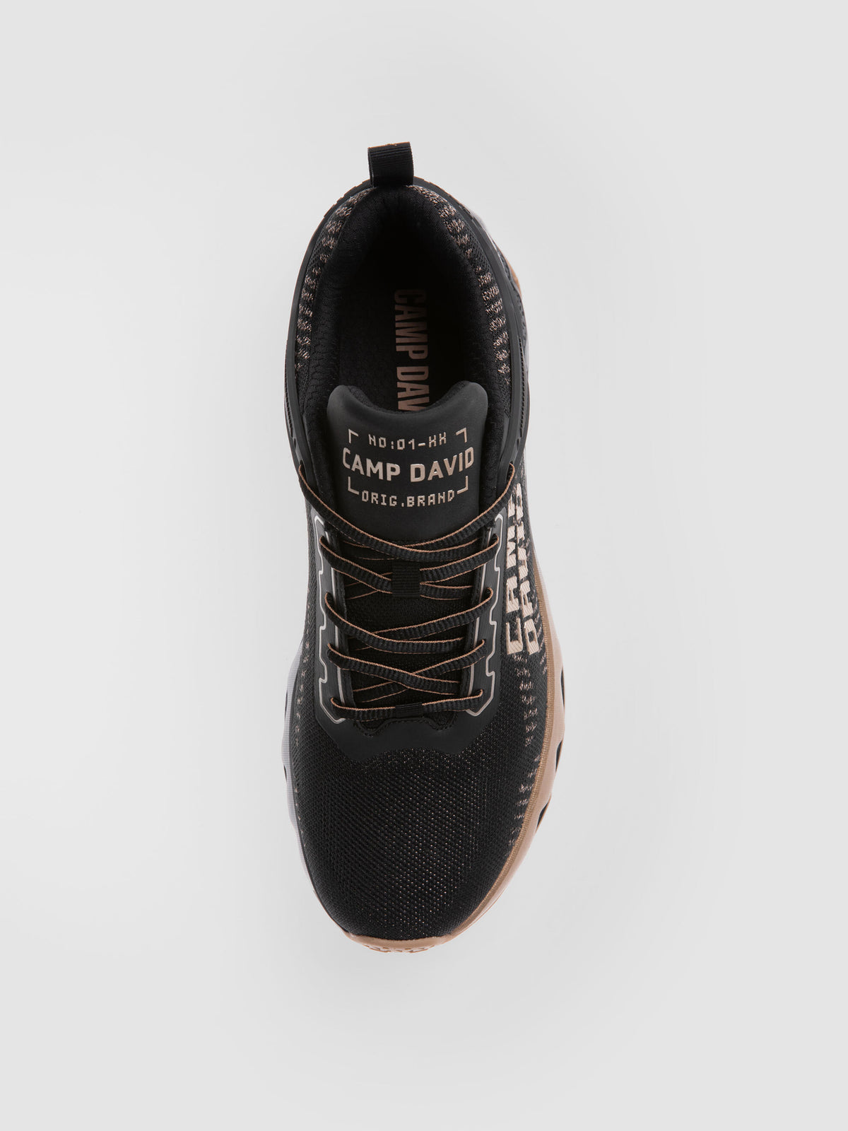 Power Running Sneaker mit Strick-Struktur bronze black