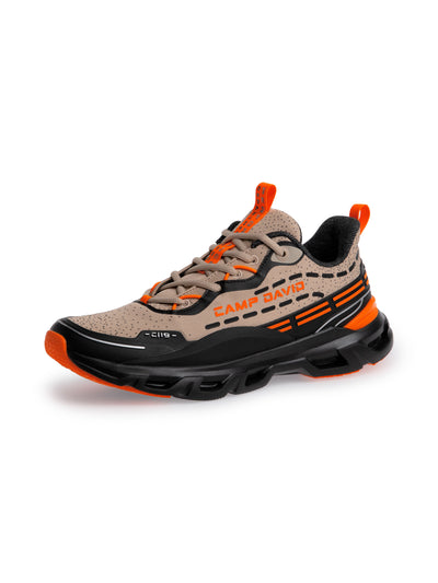 Premium Sneaker im Jacquard-Design sand