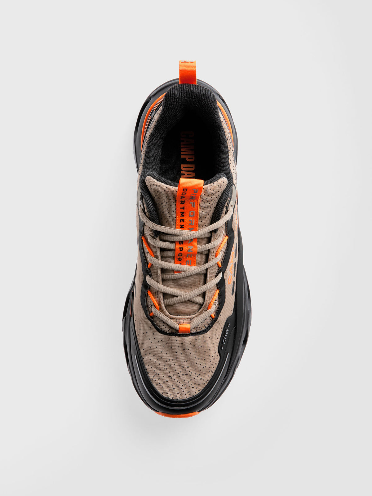 Premium Sneaker im Jacquard-Design sand
