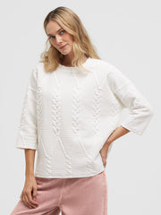 Bluza o wyrazistym kroju z rękawami 3/4