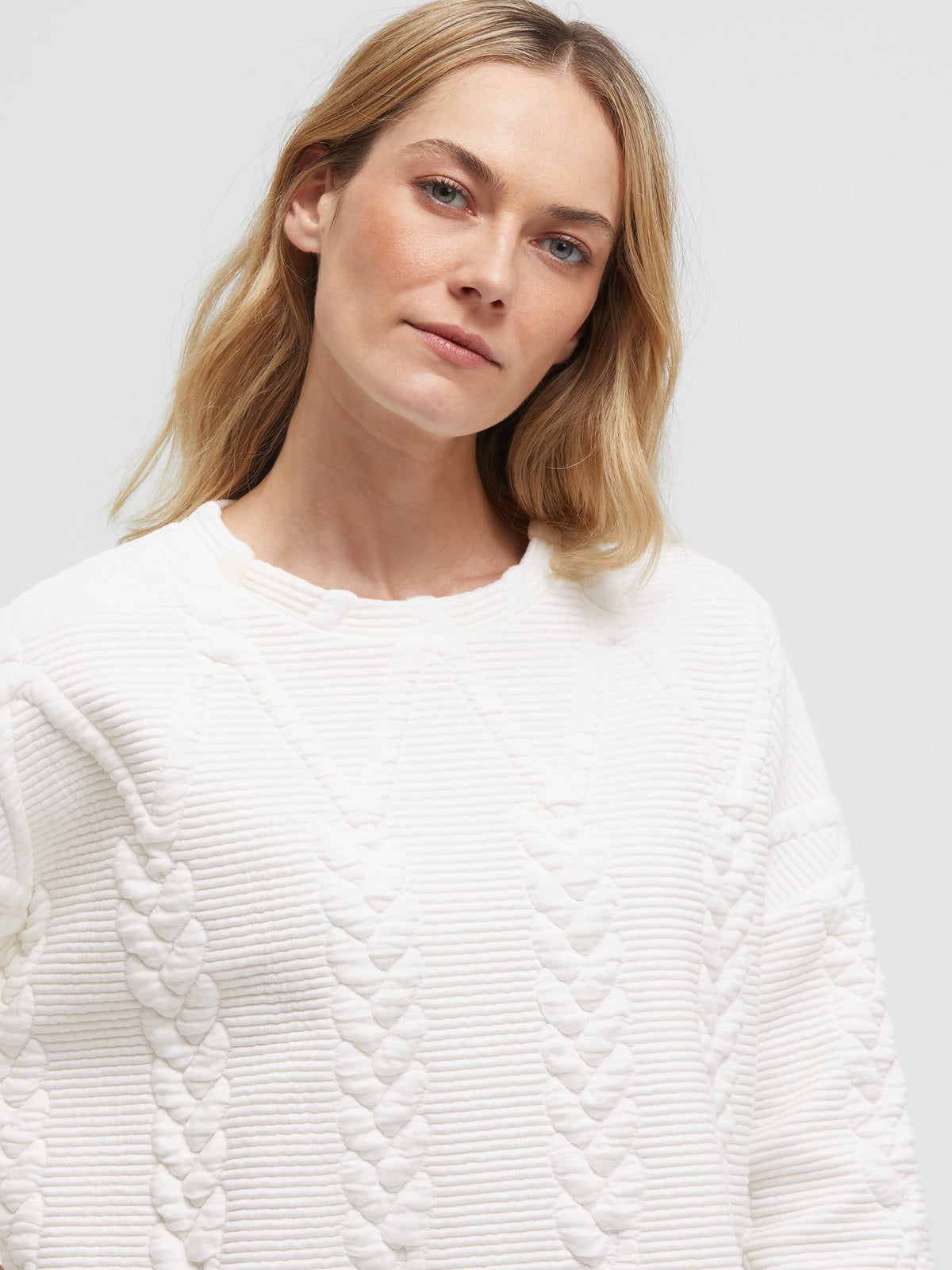 Bluza o wyrazistym kroju z rękawami 3/4 - 4