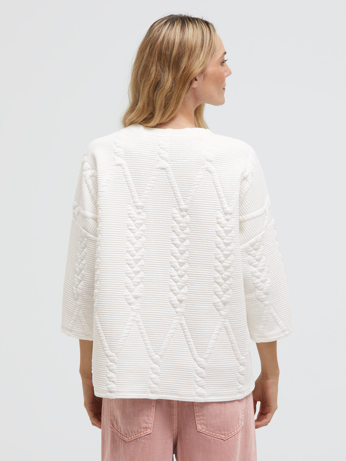 Bluza o wyrazistym kroju z rękawami 3/4 - 5