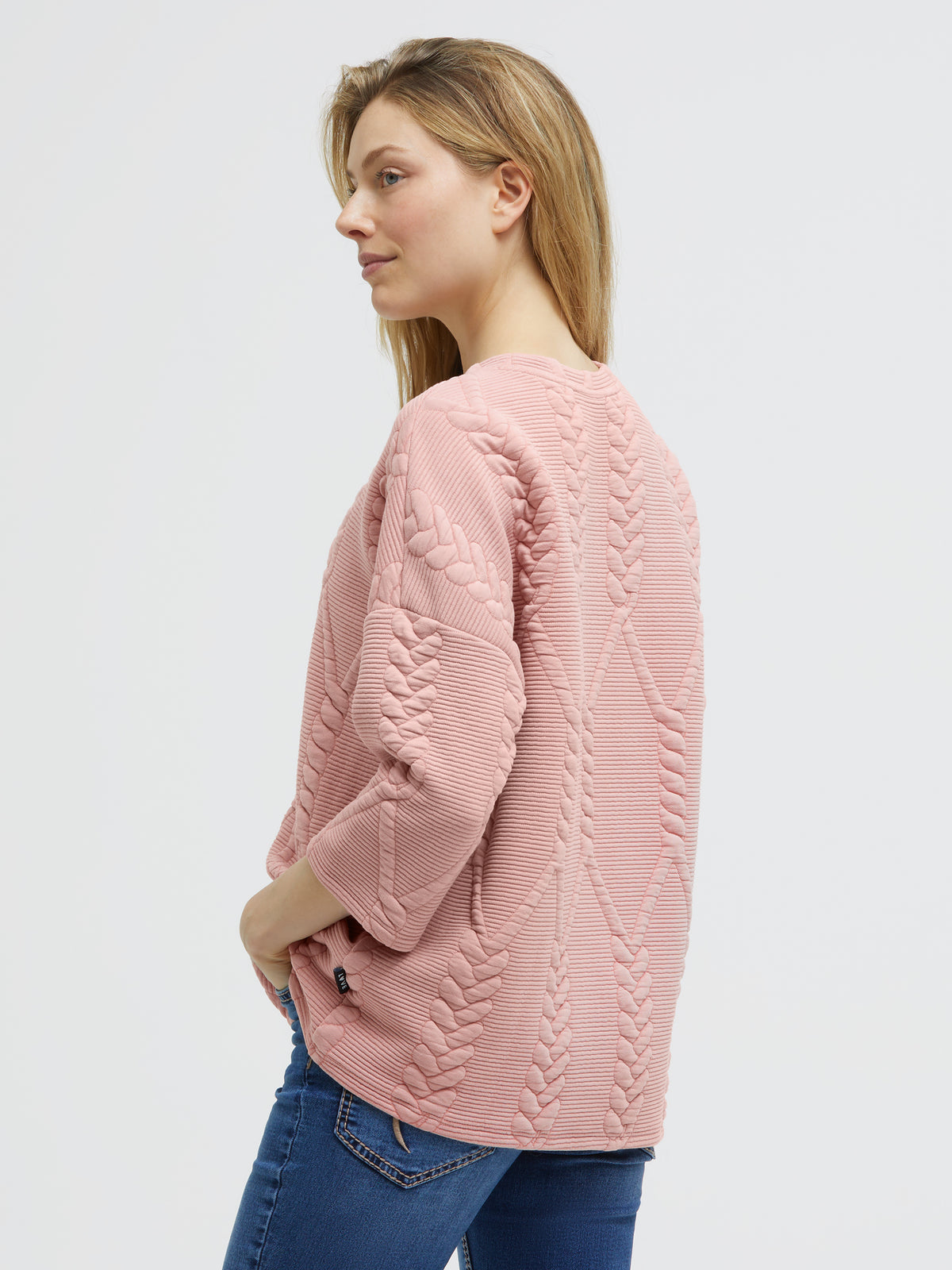 Bluza o wyrazistym kroju z rękawami 3/4 - 5