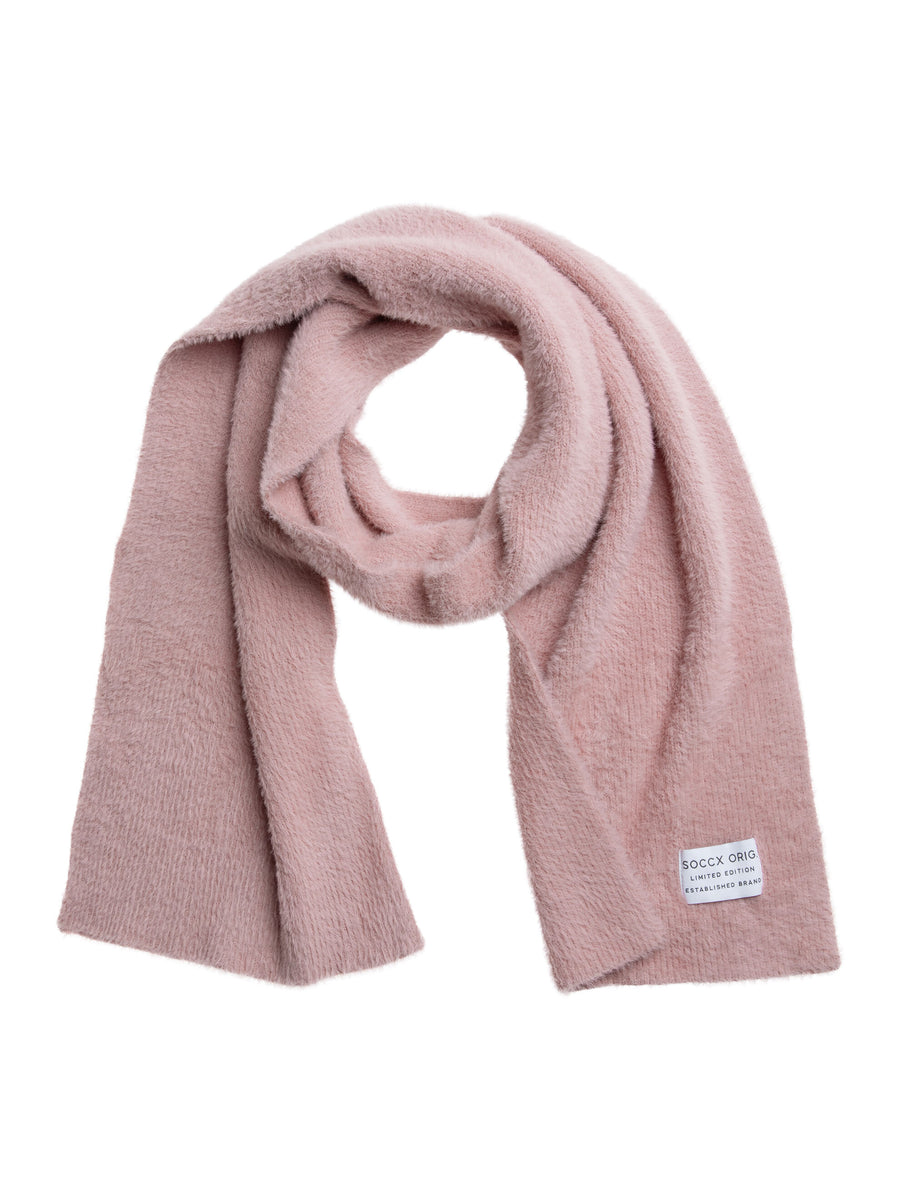 Schal aus Federgarn delicate rose