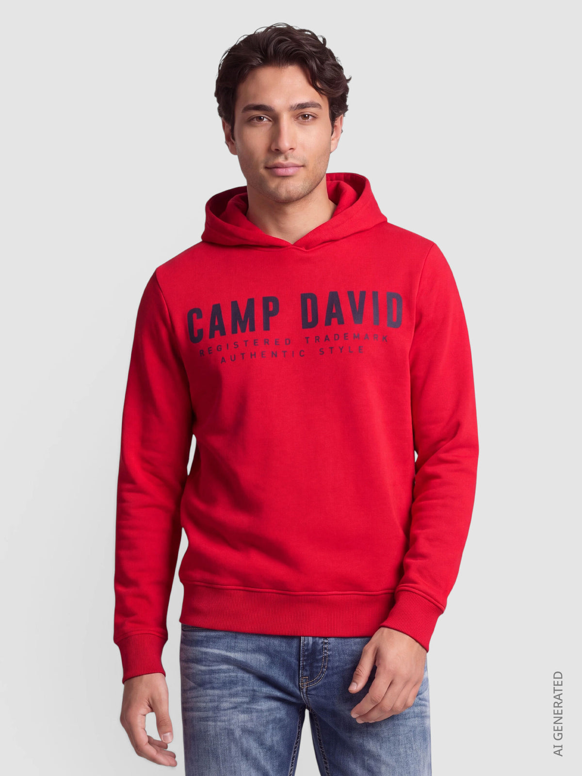 Bluza z kapturem „Basic” z nadrukiem logo - 2