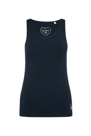 Top z kolekcji podstawowej z mini nadrukiem logo