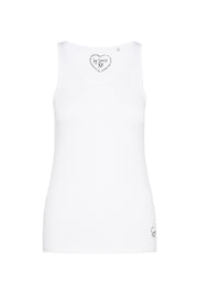 Top z kolekcji podstawowej z mini nadrukiem logo