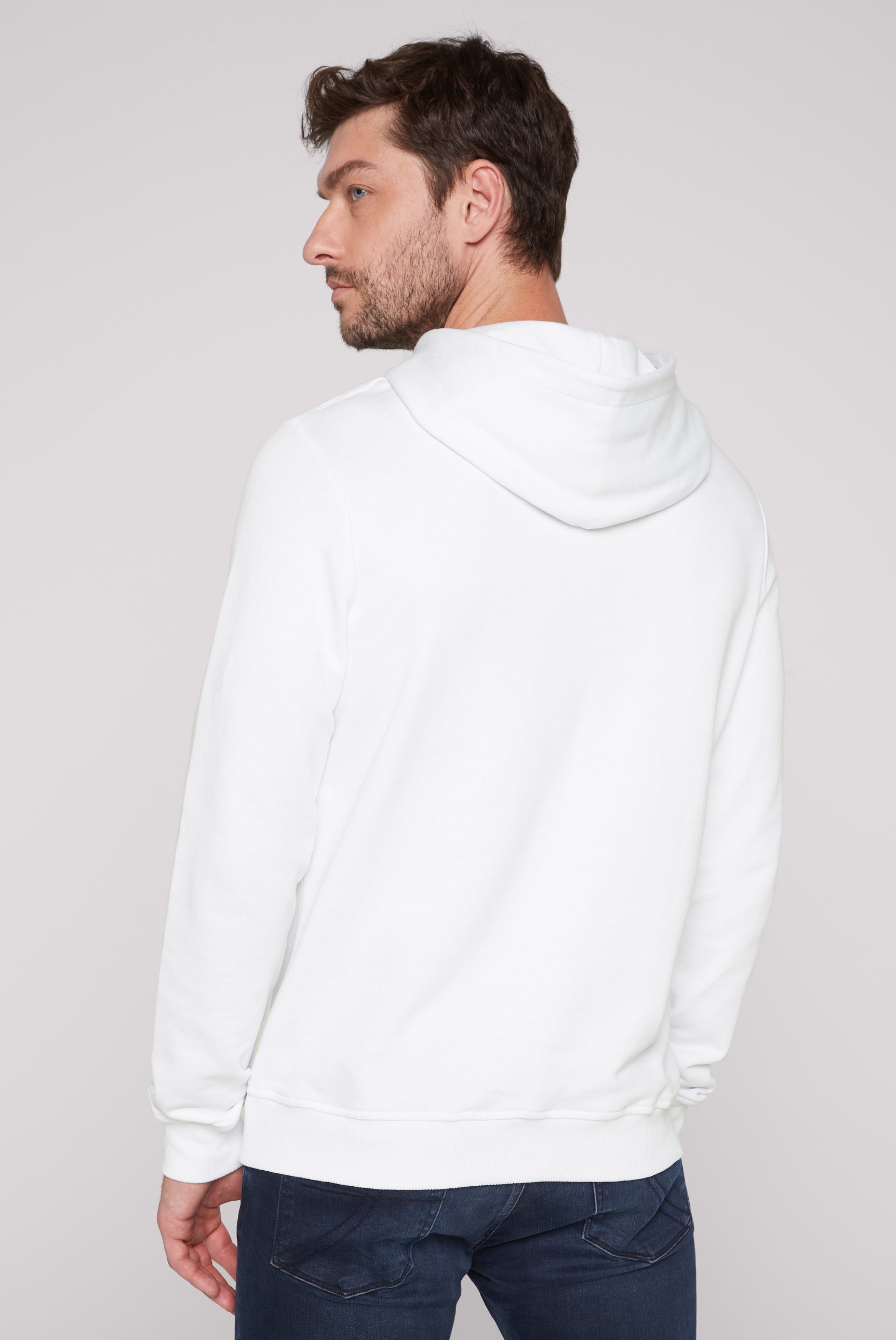 Bluza z kapturem z kolekcji podstawowej z nadrukowanym logo